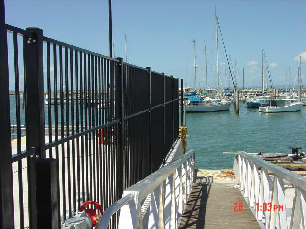Wharf fencing — Gates Darwin in Pinelands, NT