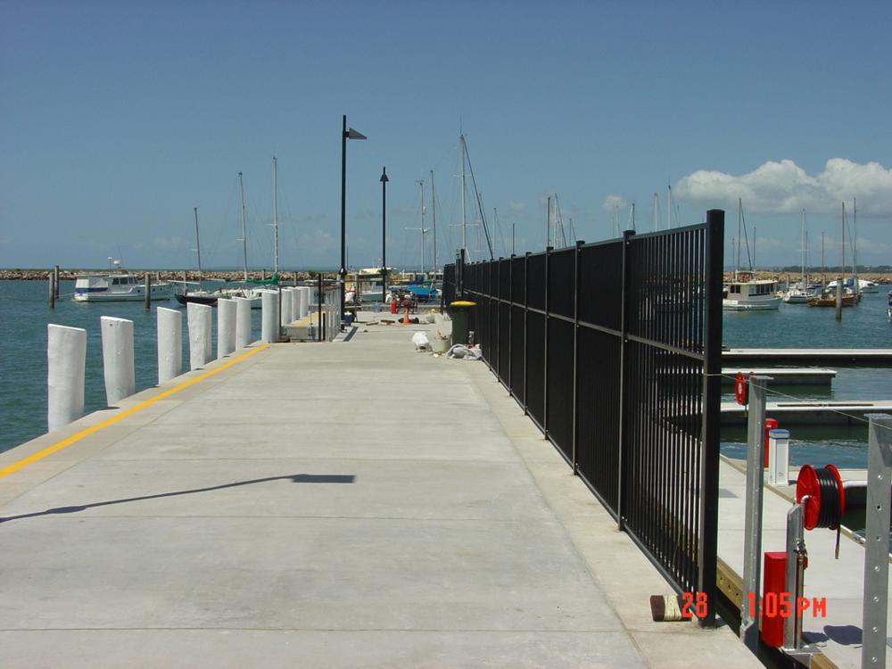 Wharf fencing — Gates Darwin in Pinelands, NT