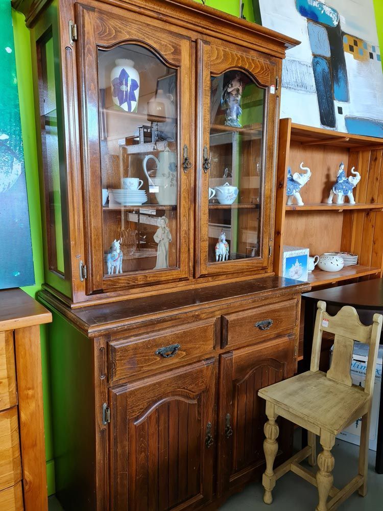 Wood Cabinet and Chair — Cliffy's Cheaper Removals in Taree, NSW