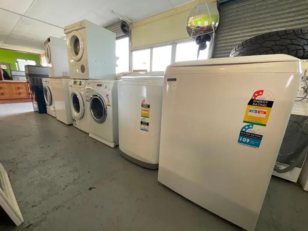 Piled Washing Machines — Cliffy's Cheaper Removals in Taree, NSW
