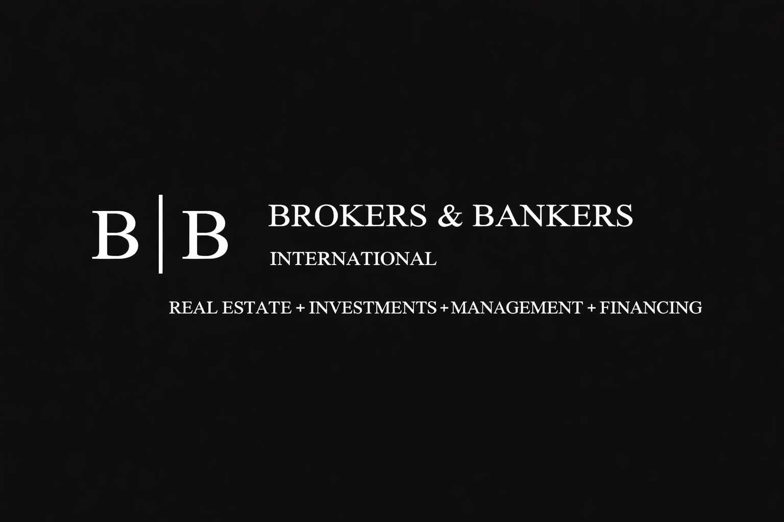Logo for Brokers & Bankers International Real Estate.