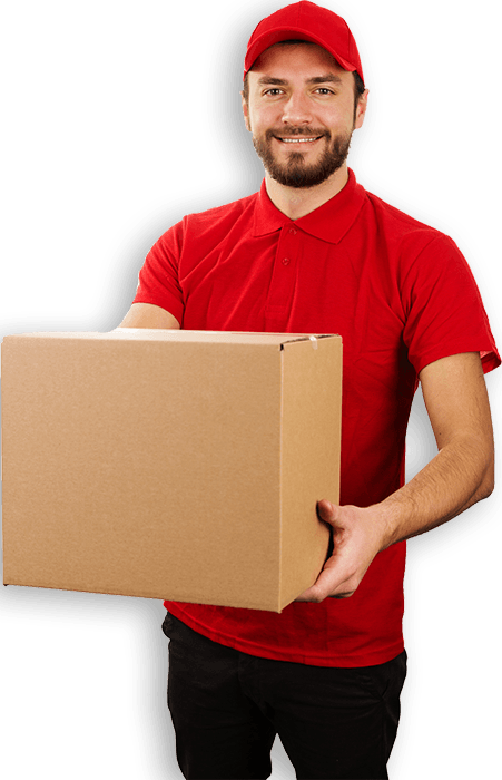 Young Mover Holding Cardboard Box — West Virginia — Watts Brothers Moving