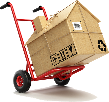 Hand Truck with Cardboard Box — West Virginia — Watts Brothers Moving