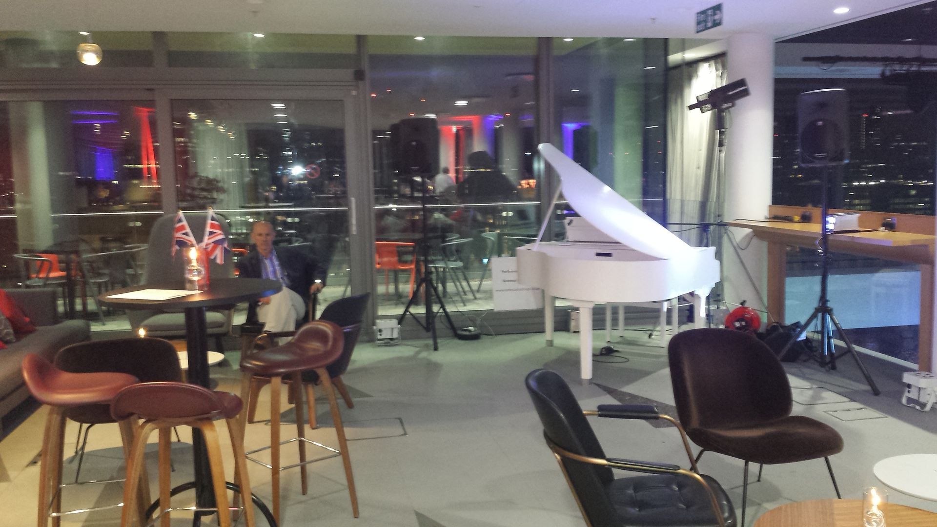 White grand piano shell