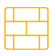 Brick wall pattern in a square.