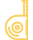 Gold-colored logo with a stylized 