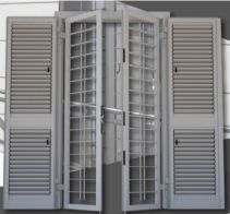 persiana in ferro bianca