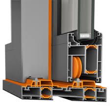 sezione di un sistema scorrevole di un infisso