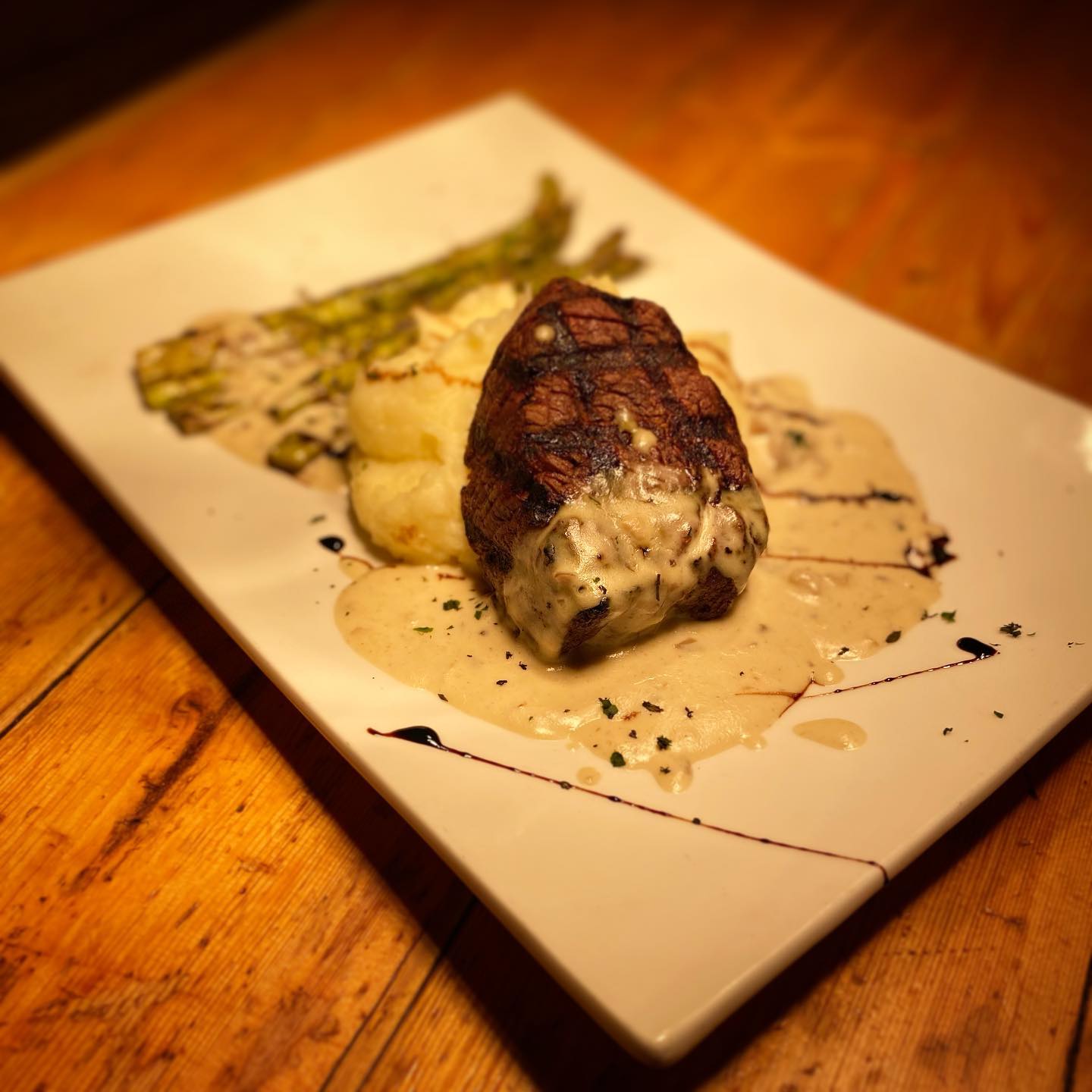 Beef Tenderloin With Mushroom Cream Sauce — Telluride, CO — Floradora Saloon