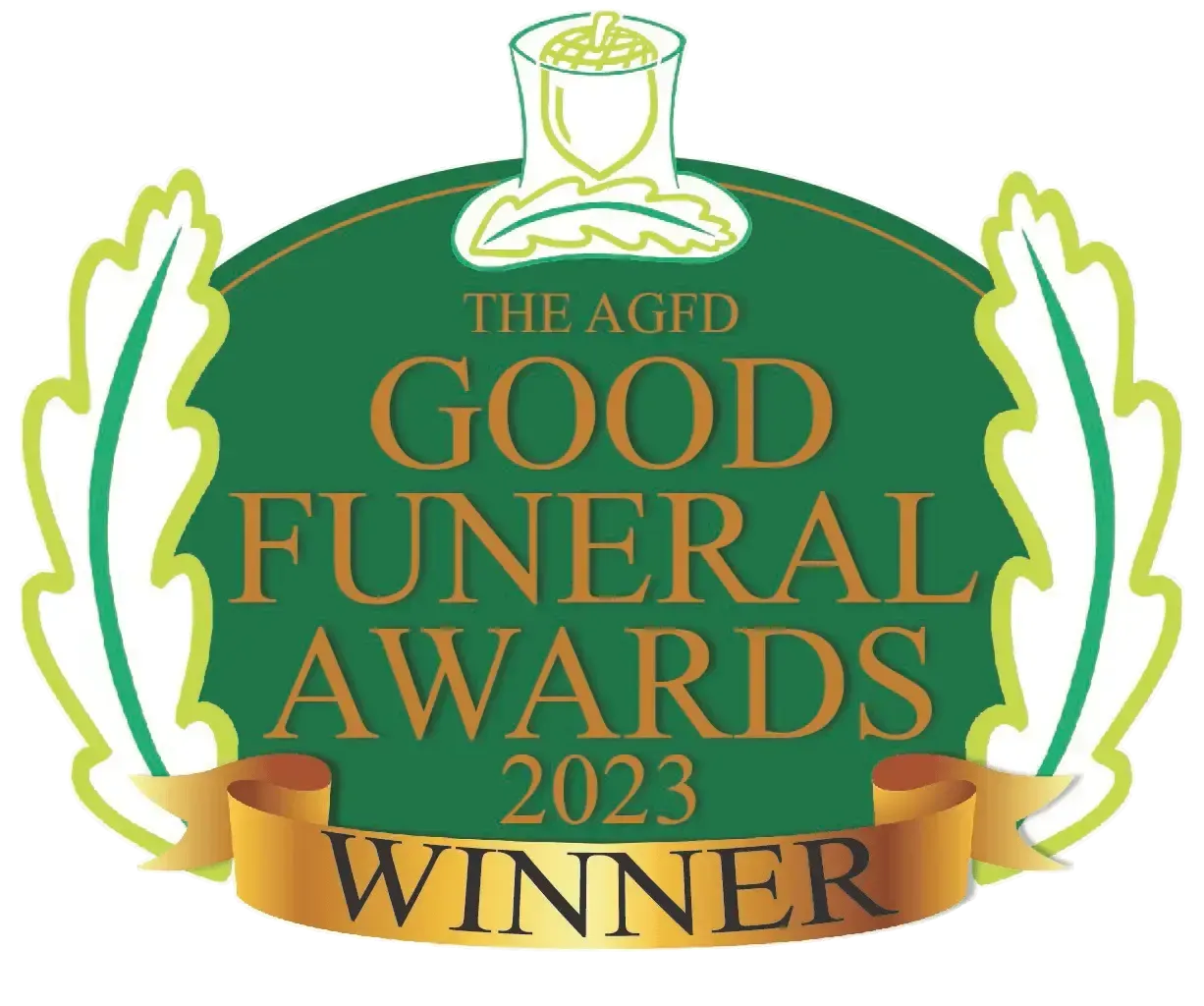 A logo for the agfd good funeral awards