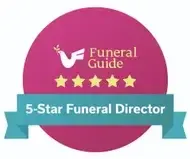 A funeral guide 5 star funeral director badge