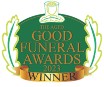 A logo for the agfd good funeral awards