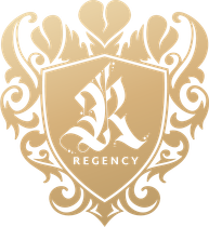 Gold crest emblem with 