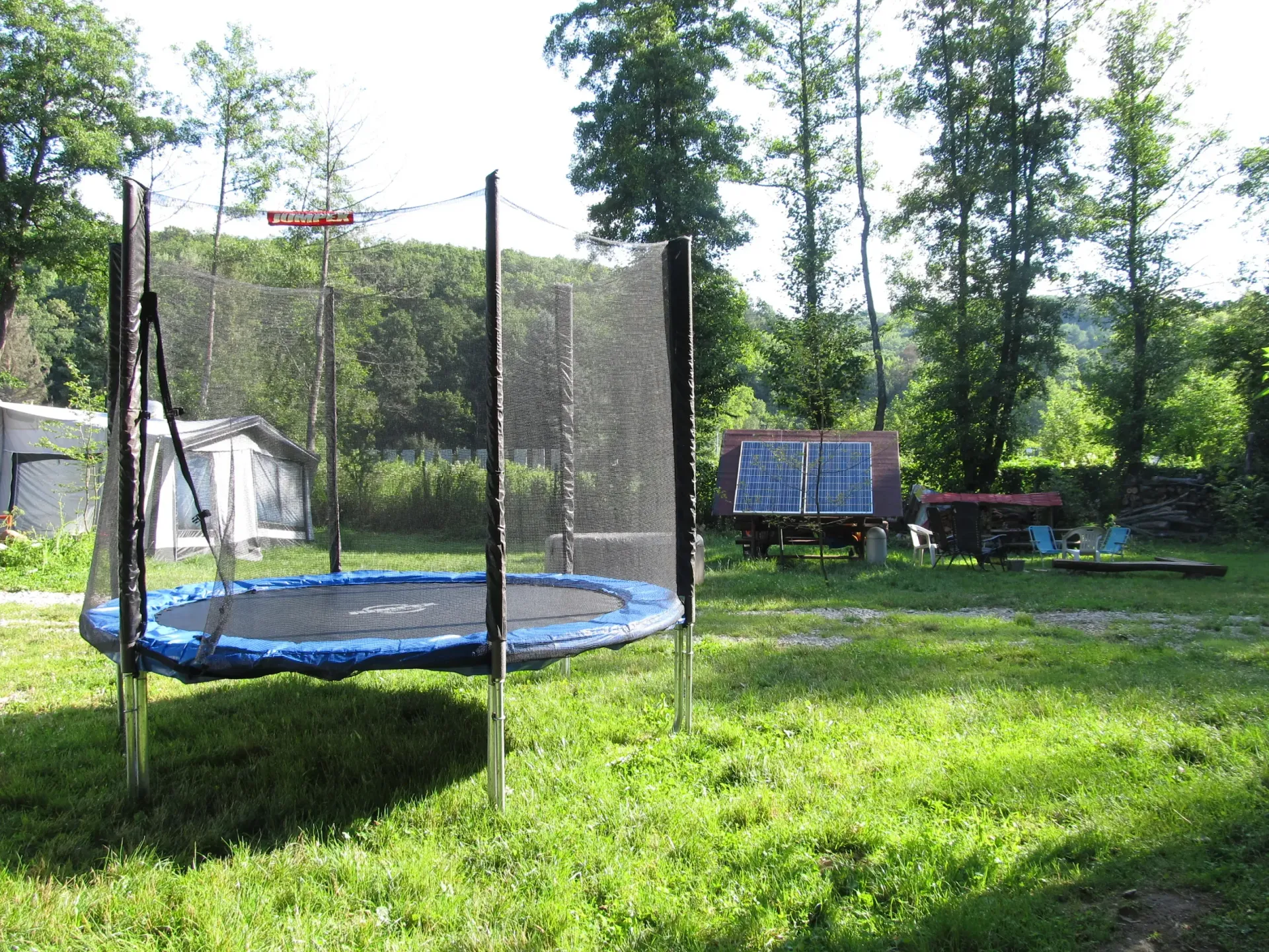 Trampoline at Hammer Lake Camp