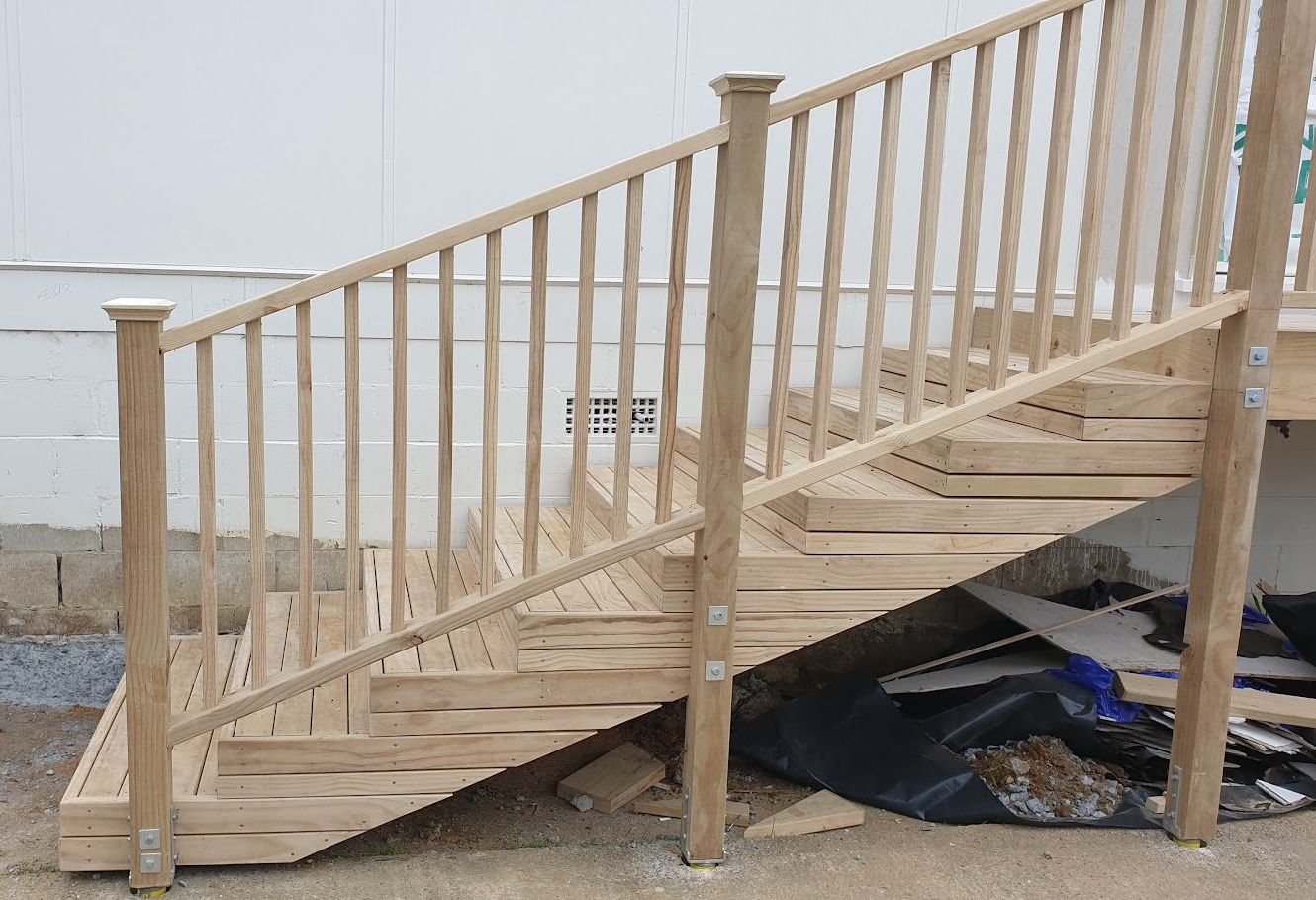 stairs with balustrade