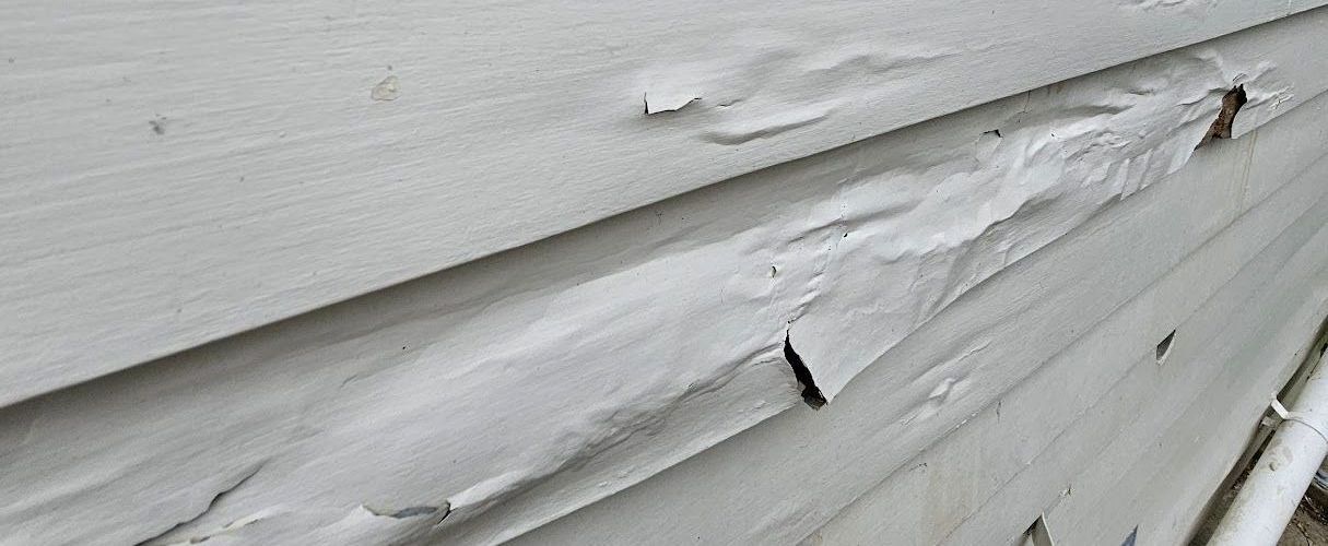 rotten flaky paint