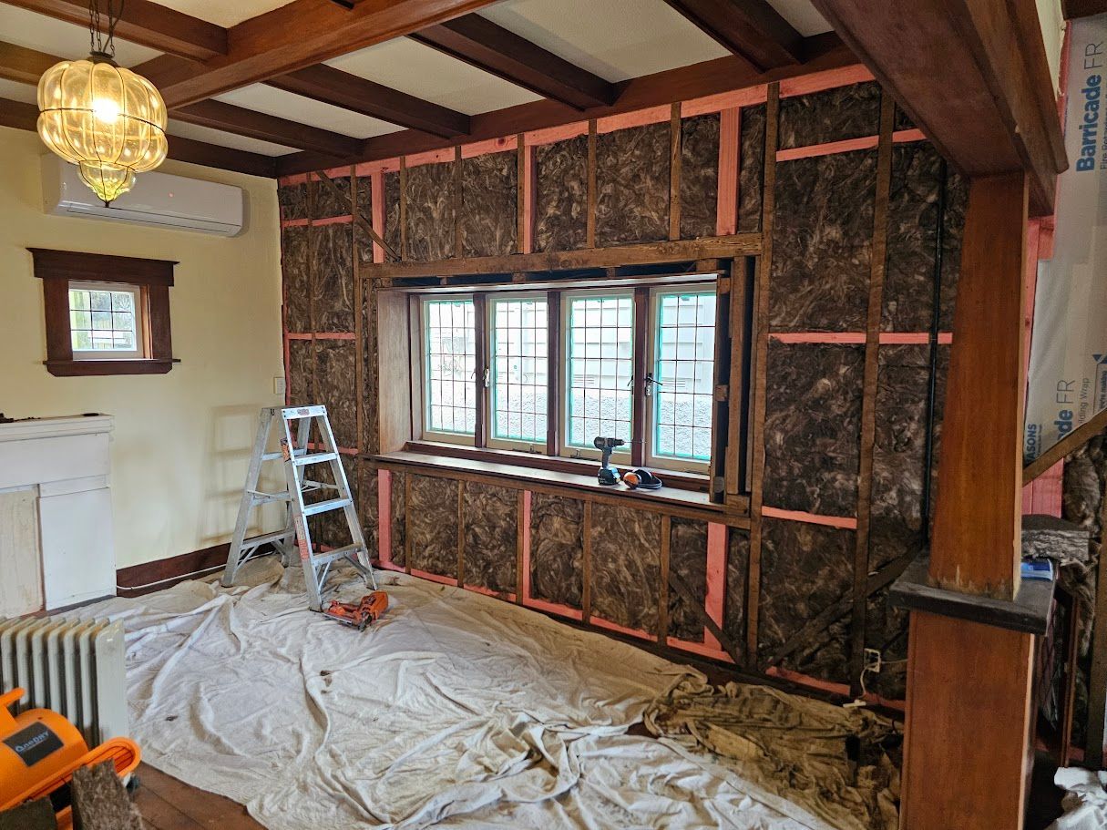 insulation going into wall