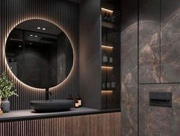 Bathroom renovation Backlit mirror