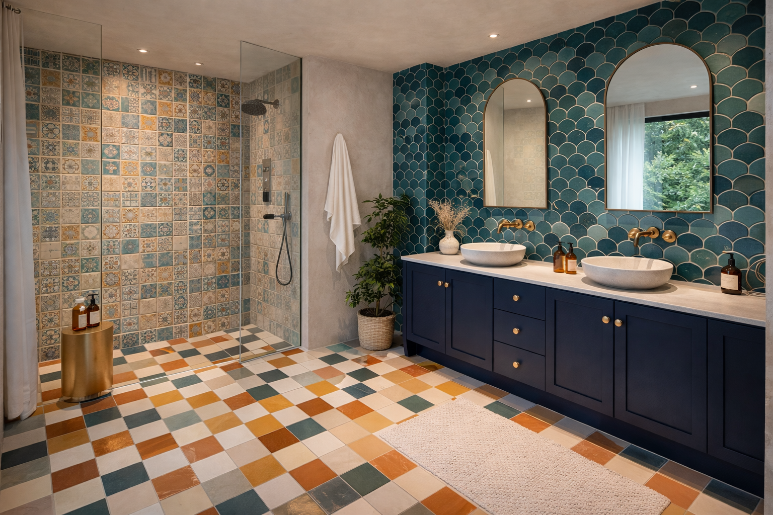 Statement Tile and Pattern Trendsbathroom renovation