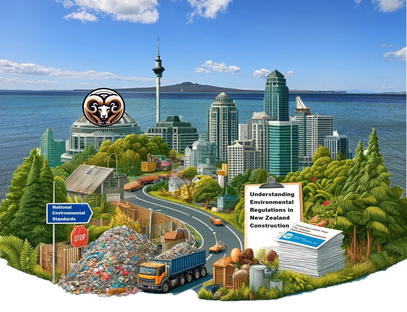 Auckland city skyline