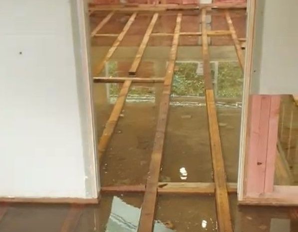 flooded floor