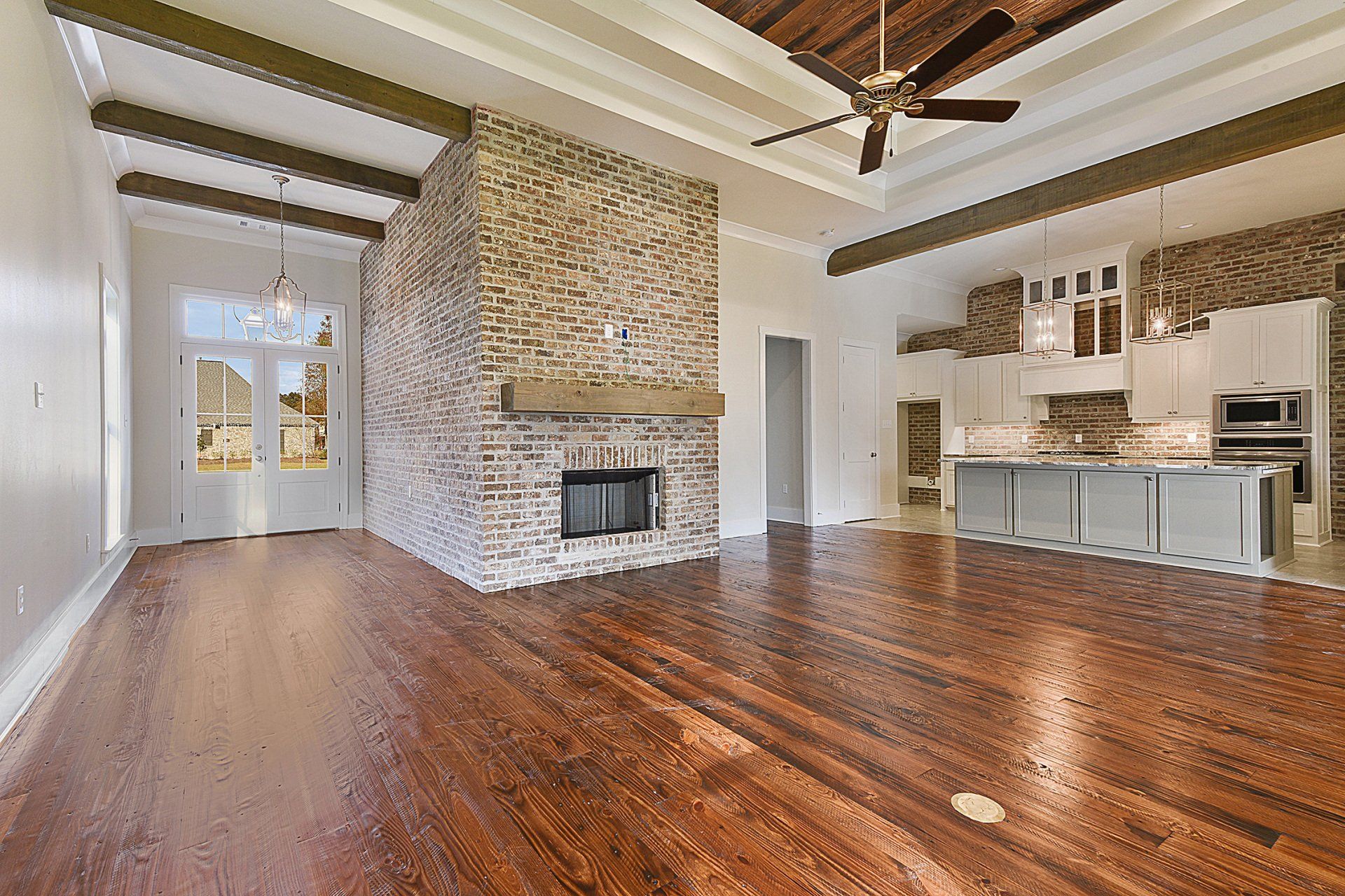 open floor plan renovation