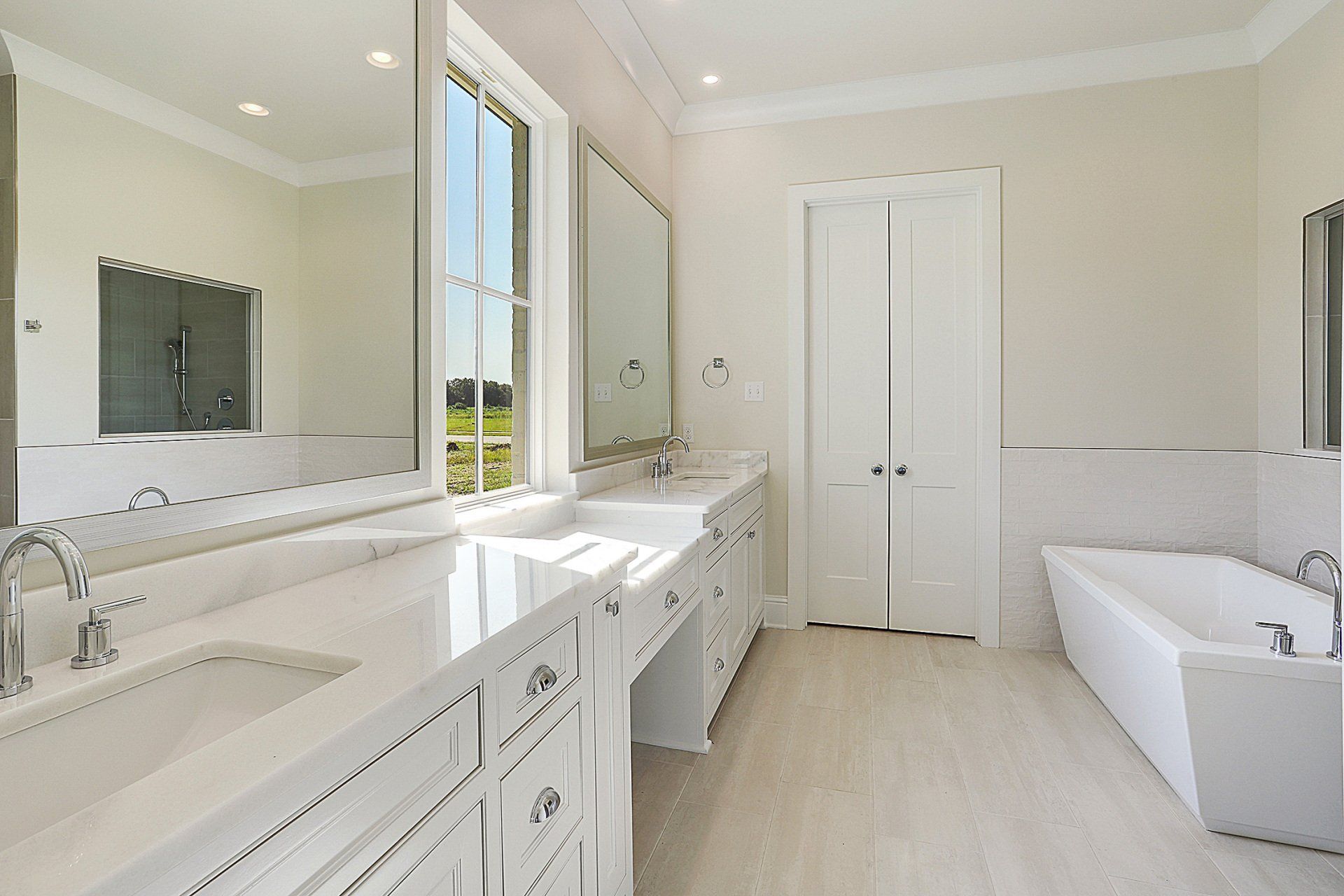 quartz countertops in bathroom reno