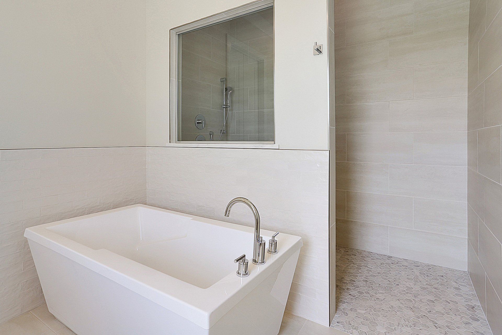 free standing tub bathroom reno