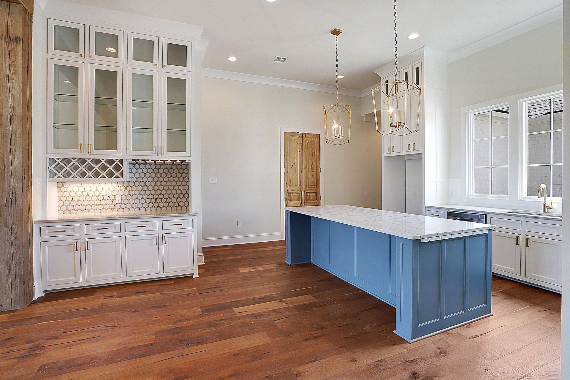 open floor with large island