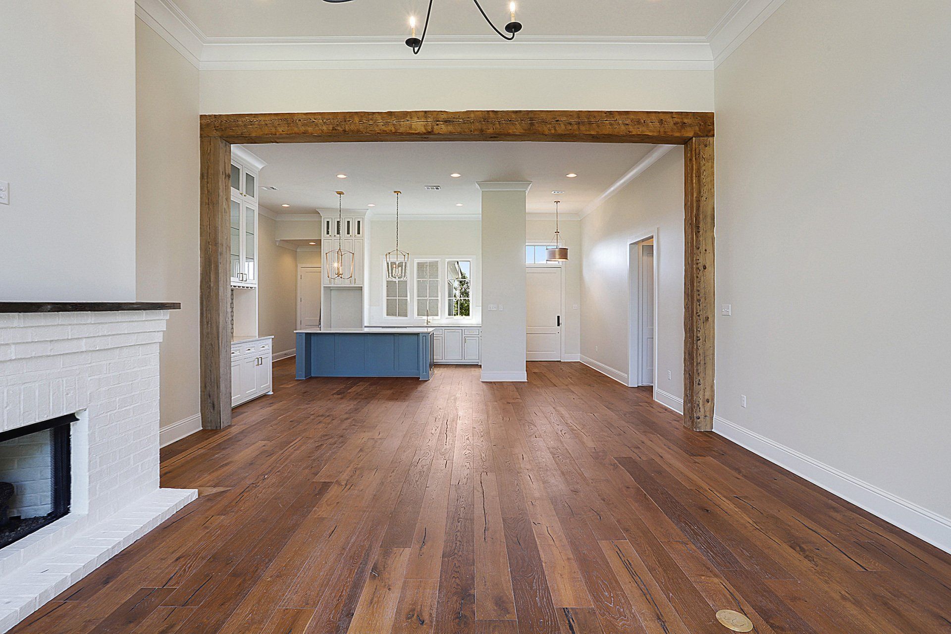 open floor plan custom home