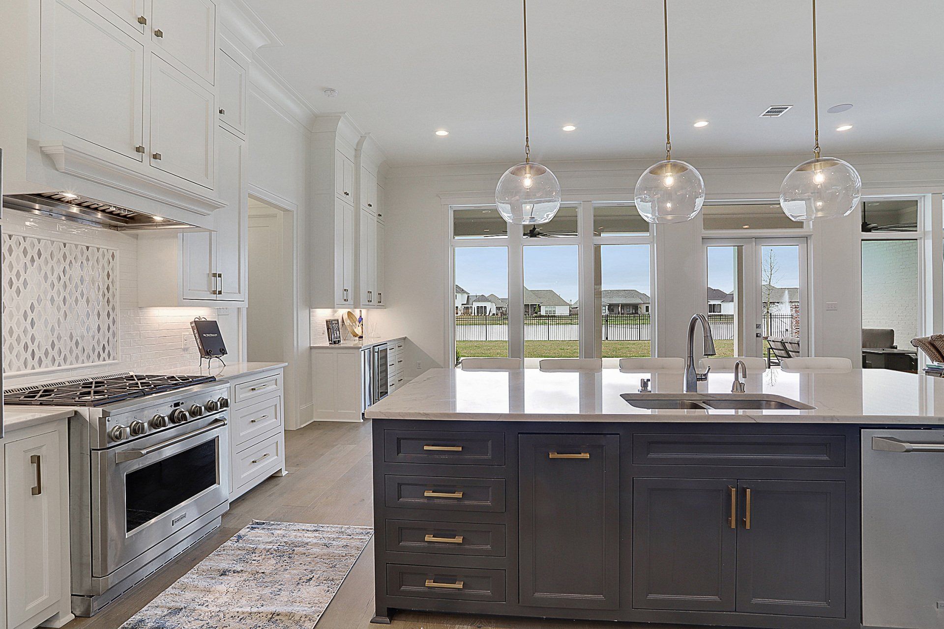 dark kitchen island reno