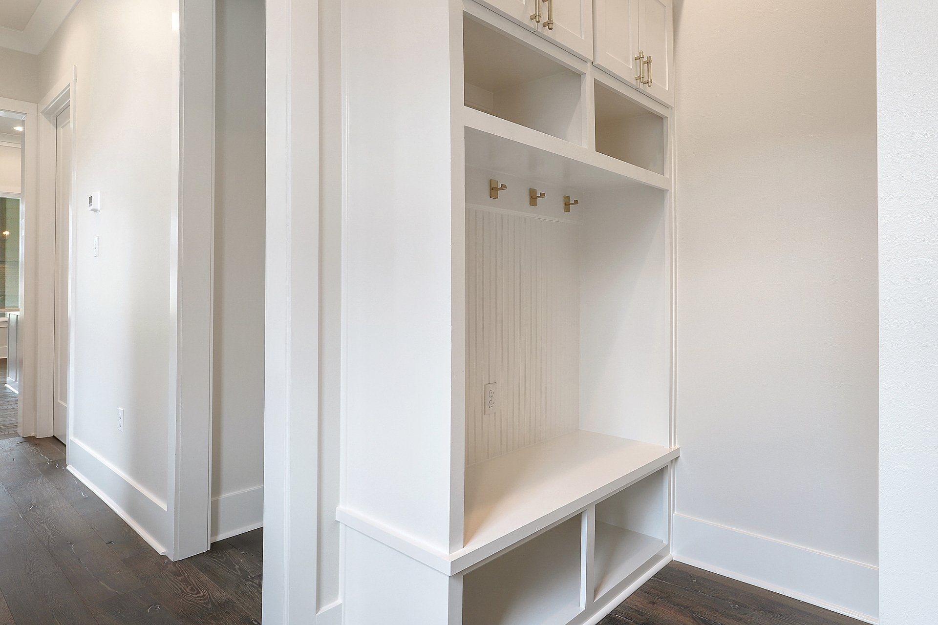 mudroom with built ins