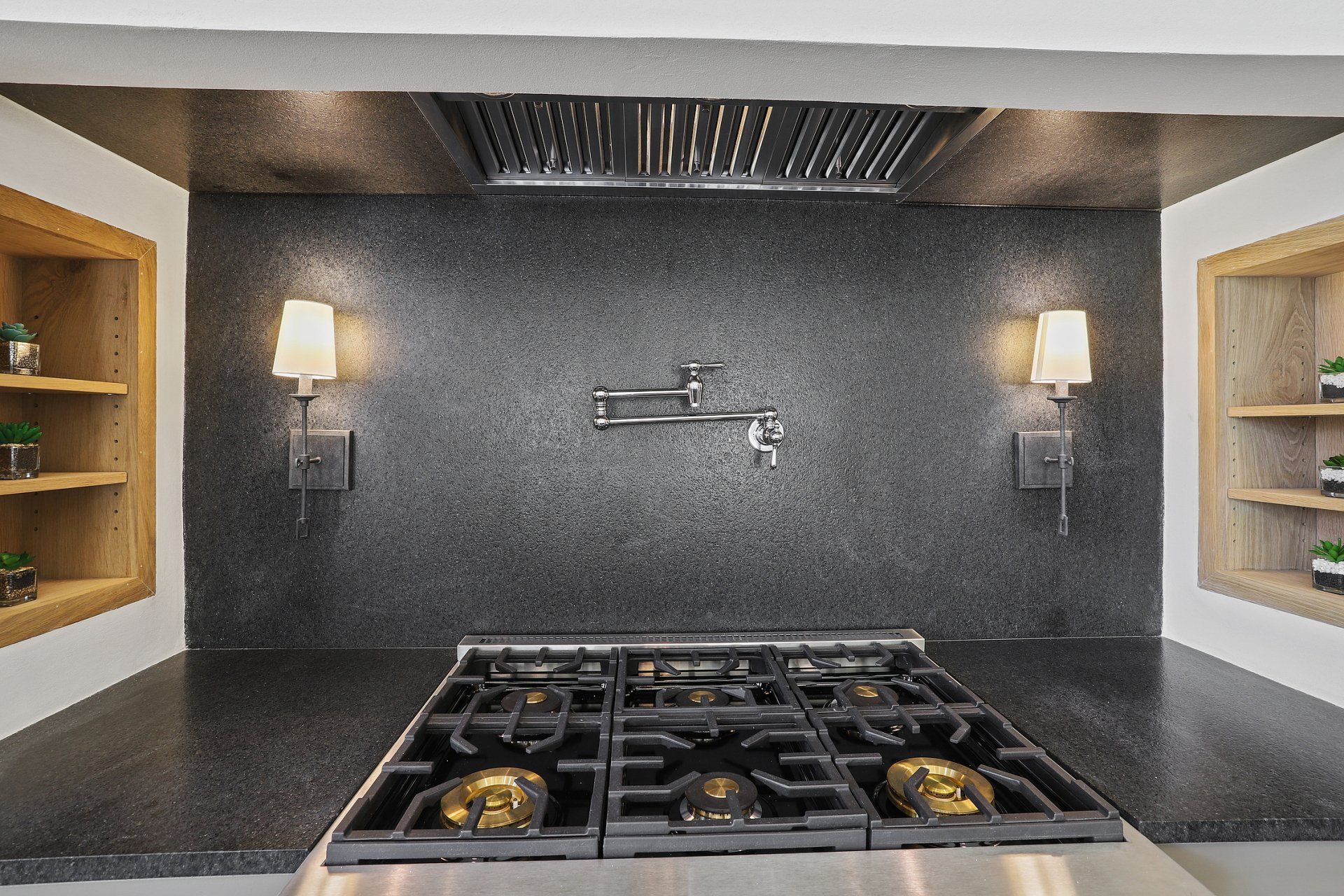 renovated kitchen hood and stove