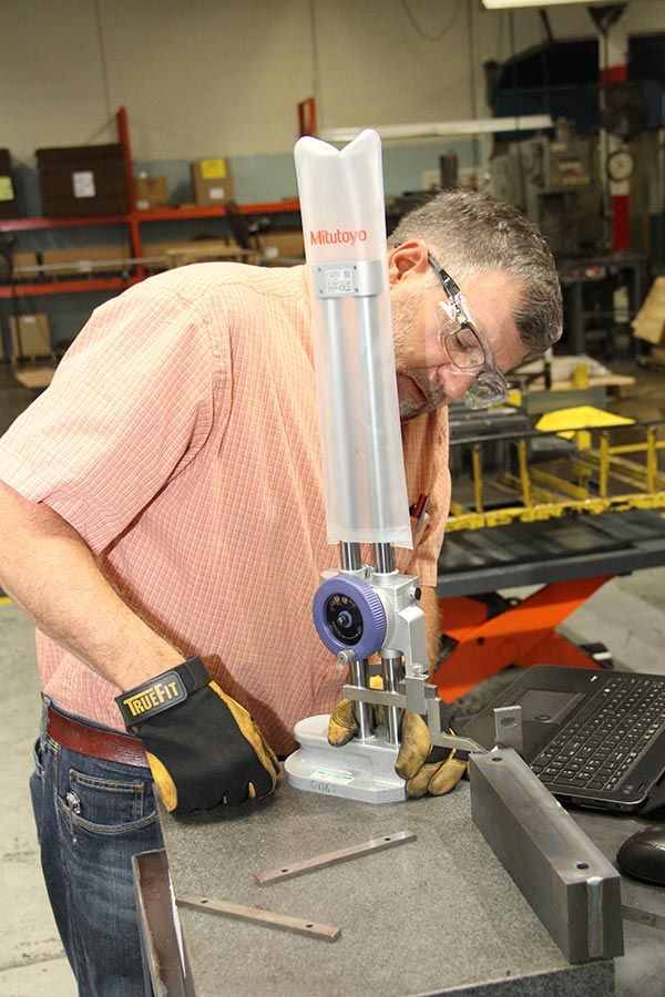 Coordinate Measuring machine testing dimensions of rotor die cast core