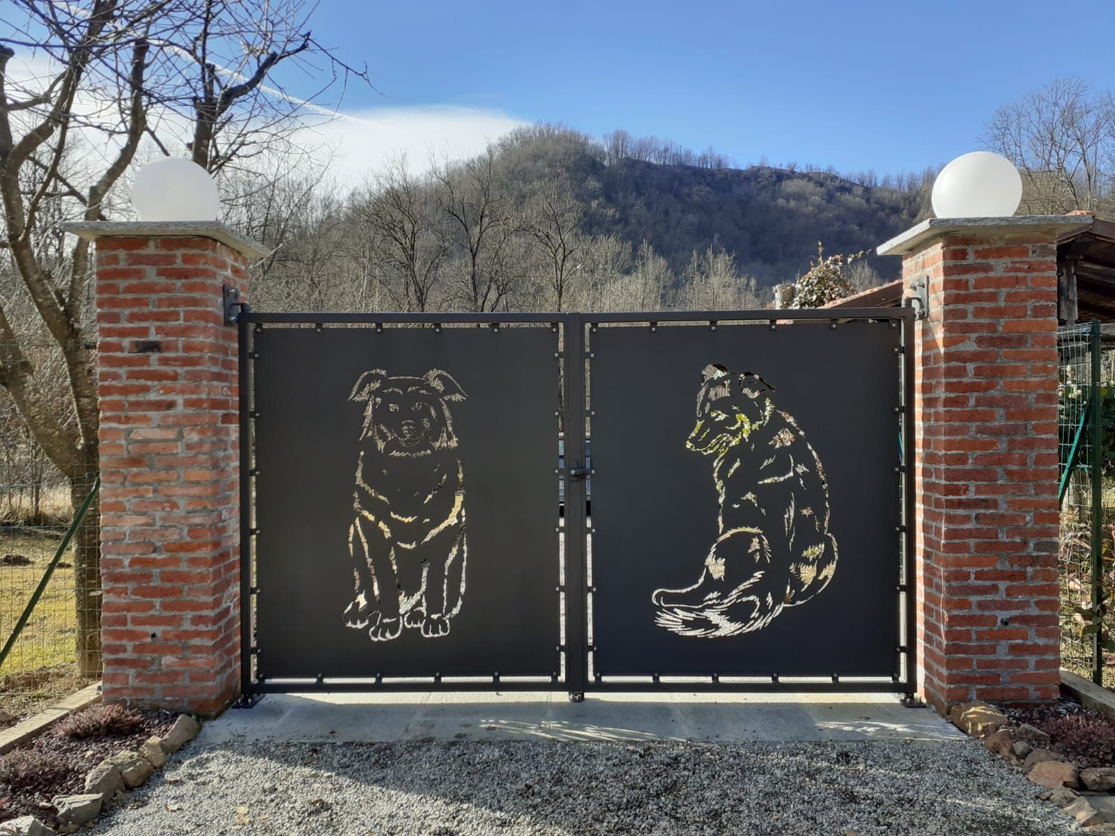 cancello personalizzato a biella brovetto