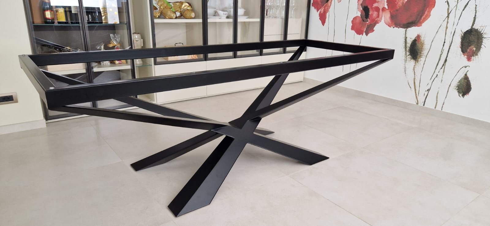 risultato tavolo ferro biella riverniciato