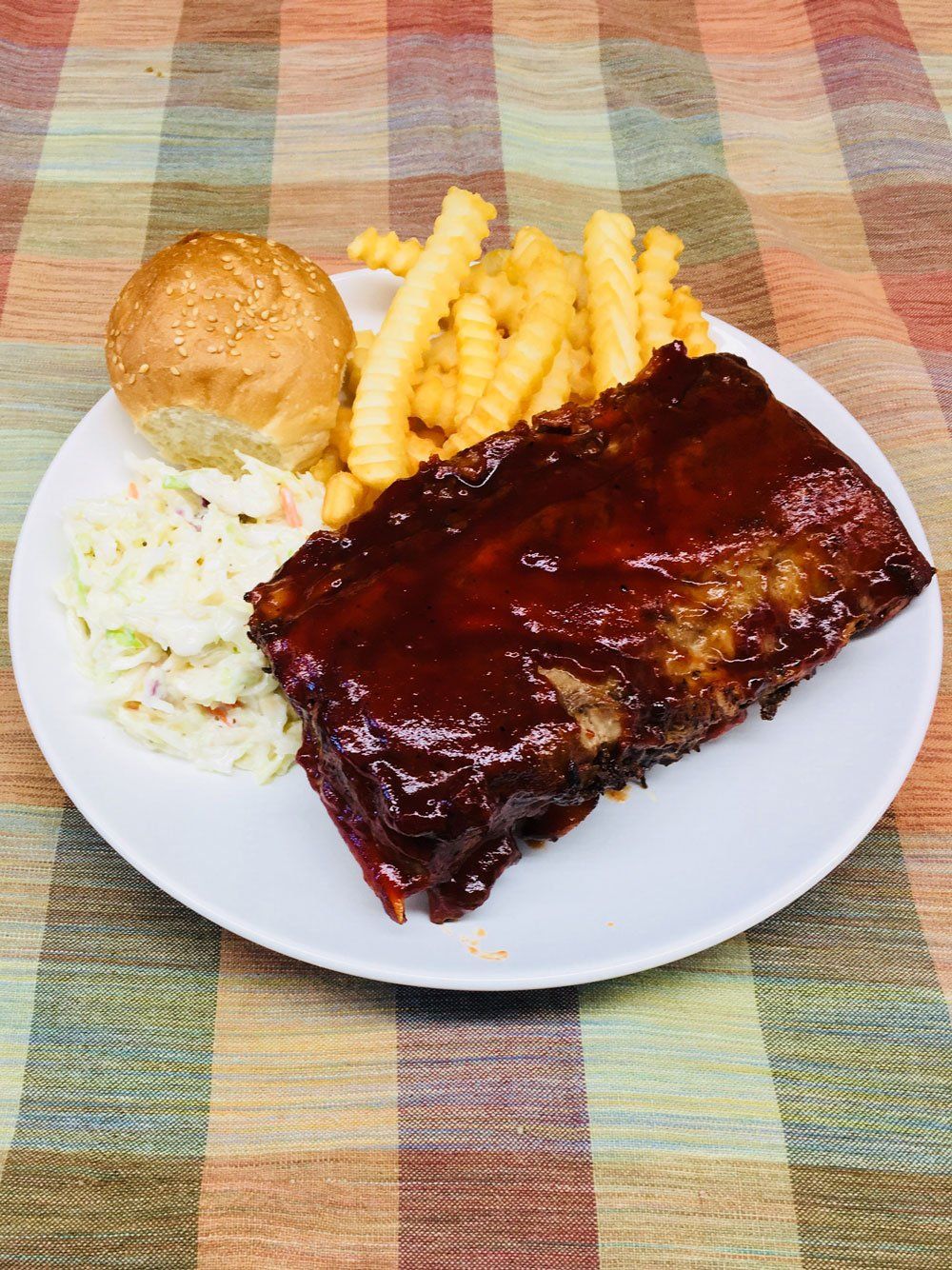 Barbecue Ribs with Fries and Bread — Milwaukee, WI — Gold Rush Chicken