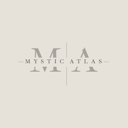 Logo: “MA” monogram in a serif font, split by a vertical line, with “MYSTIC ATLAS” below.
