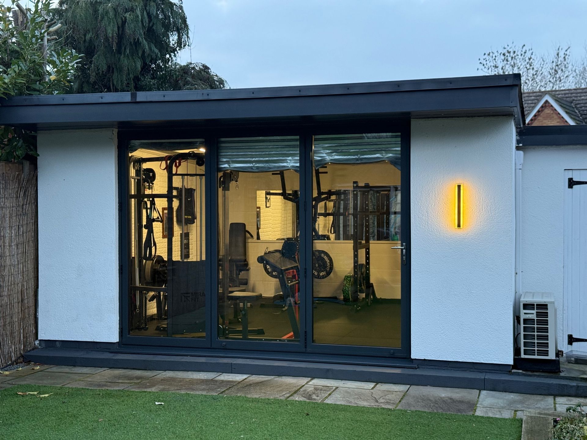 Home gym. Air conditioning. Ben Chibnall. Personal training. Fat loss. body transformations in Marston Moretaine. Fat loss in Woburn. One to one training in Tring, Berkhamsted, Marston Moretaine and Woburn. Top personal training. 