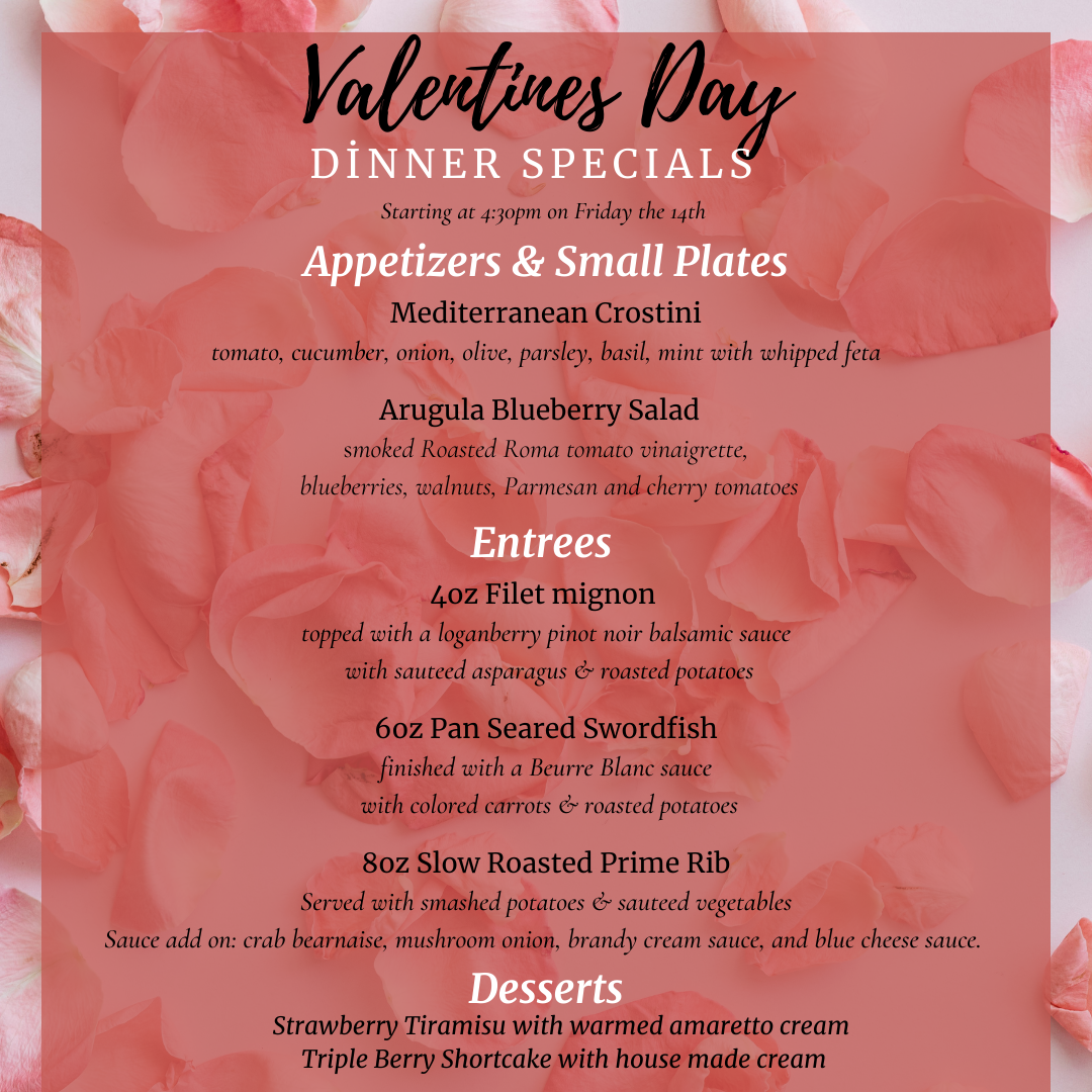 Valentines Day Dinner Specials