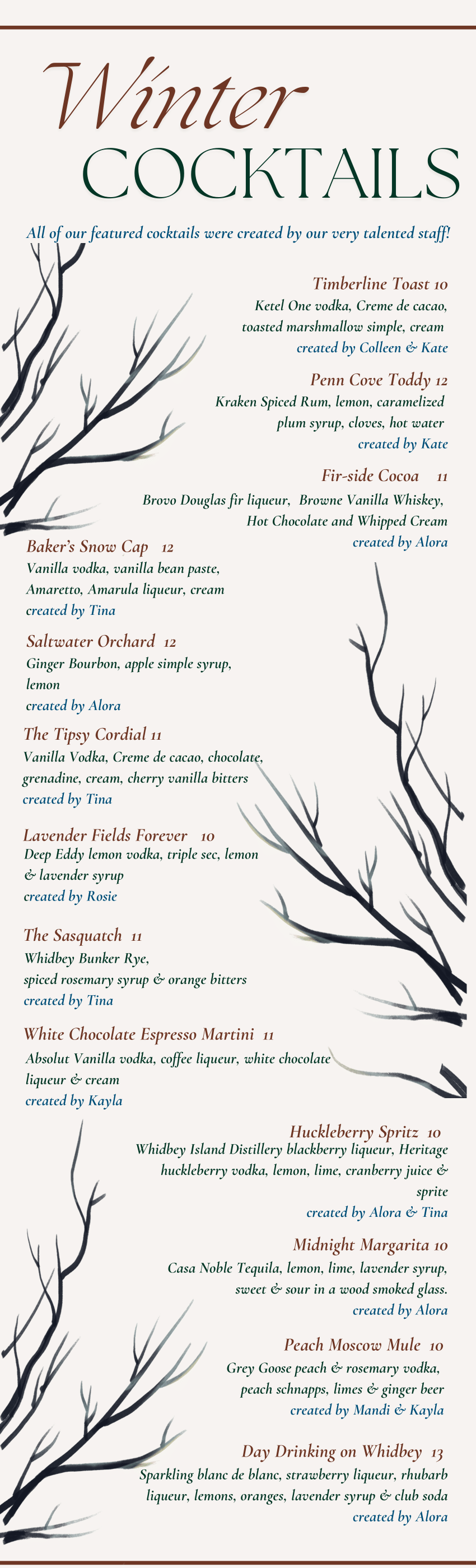 Winter Cocktails