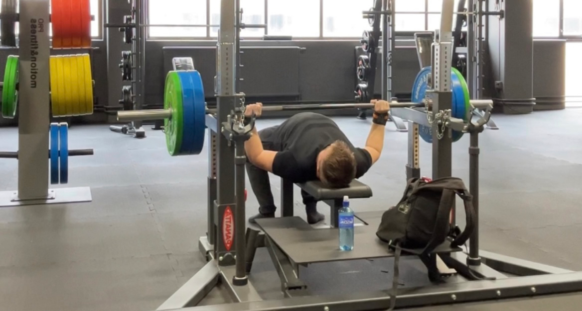 The pin bench press