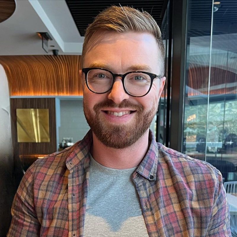 Image of a man wearing glasses