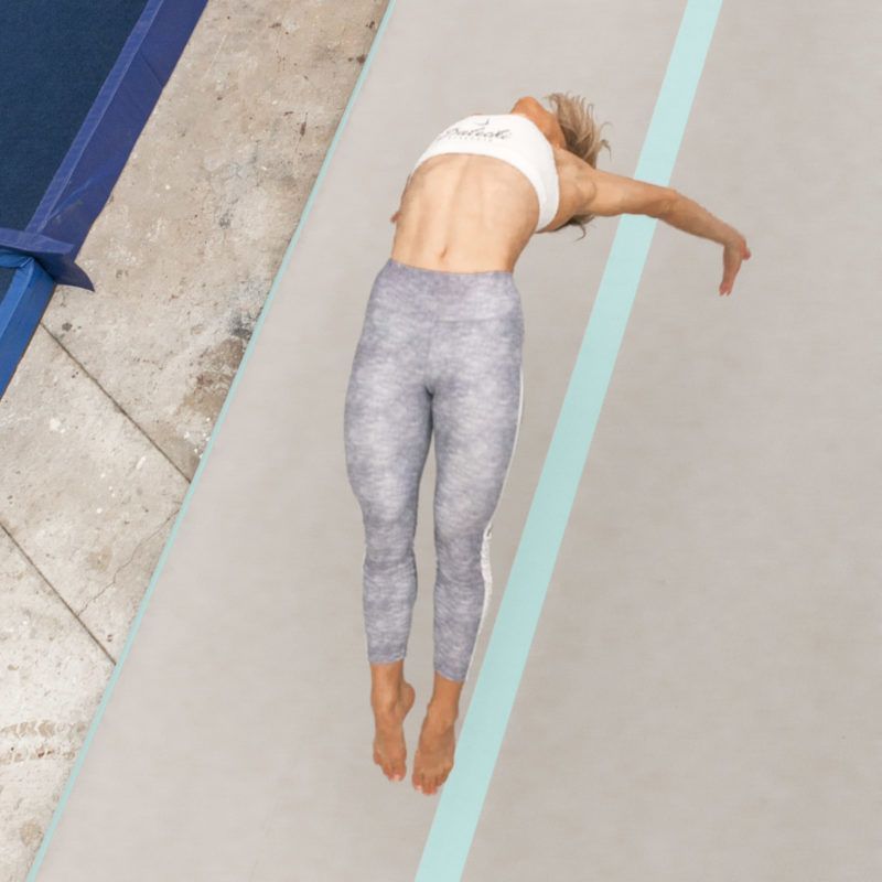 Image of a girl doing gymnastics
