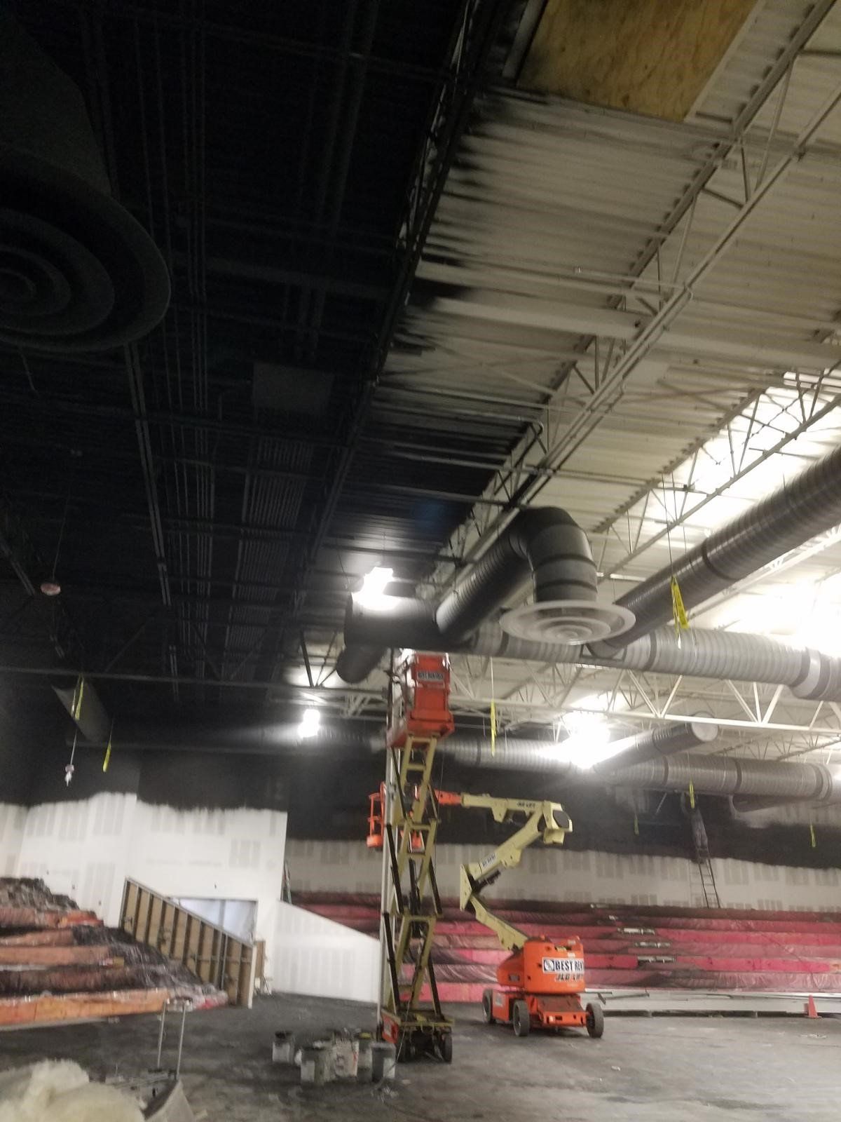 interior warehouse painting