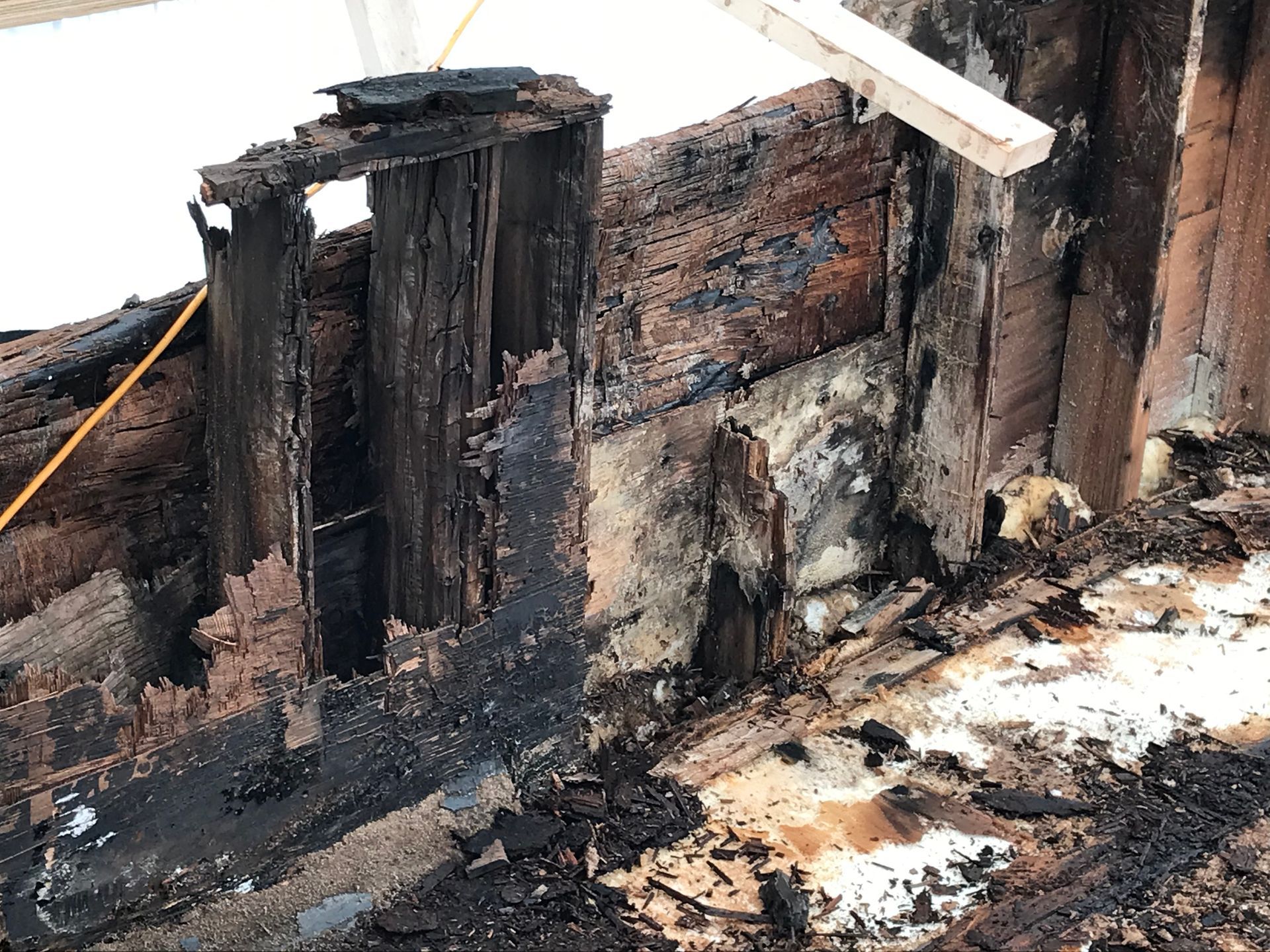 Rotten frame parapet in Old Town 365 Construction Tent project