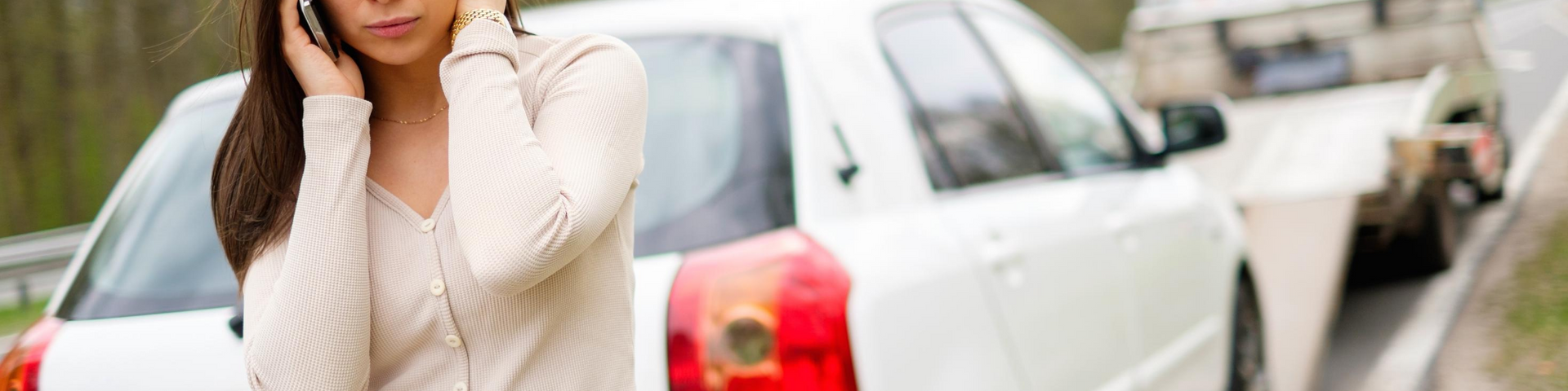 car broken down on the road