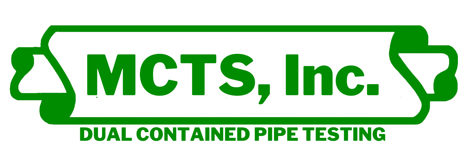 Green logo: MCTS, Inc with a pipe graphic, 