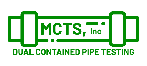 Green logo for MCTS, Inc., showing a pipe graphic with