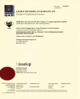 Maximus Steel Technologies Sdn Bhd | Our Accreditation and Certifications